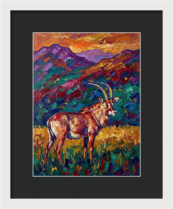 Roan Antelope Amidst Lush Scenery