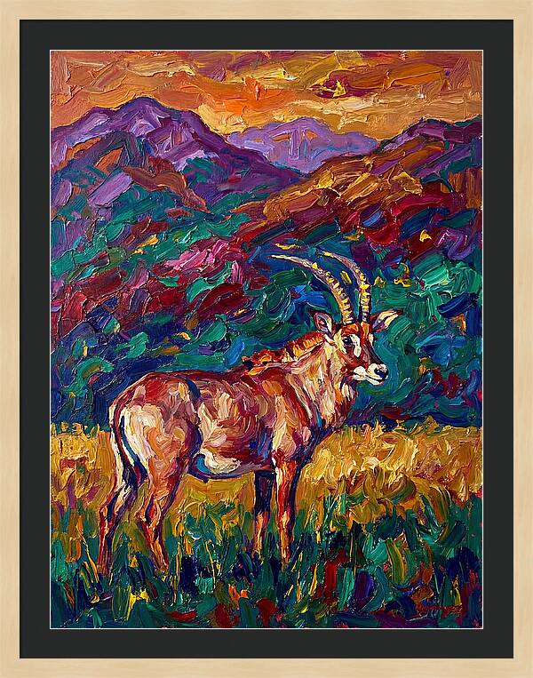 Roan Antelope Amidst Lush Scenery