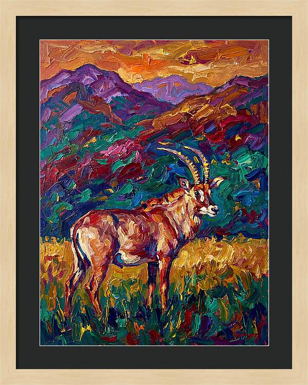 Roan Antelope Amidst Lush Scenery