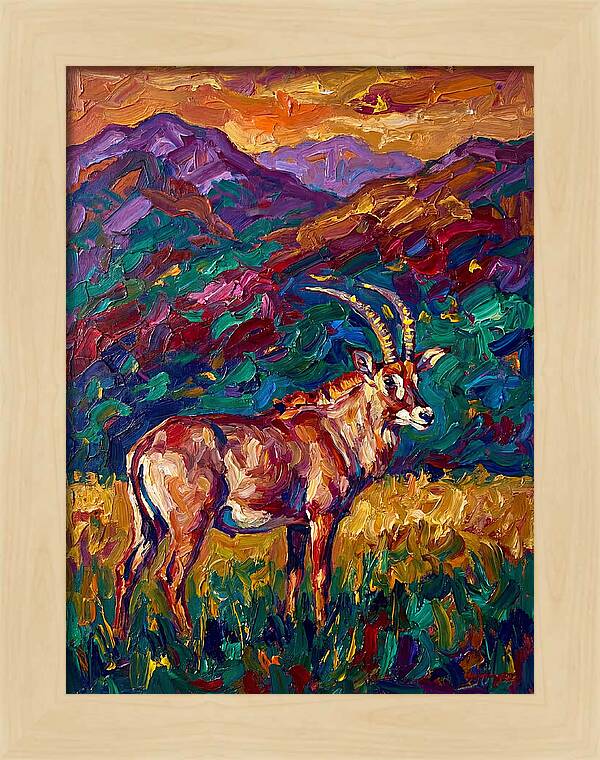 Roan Antelope Amidst Lush Scenery