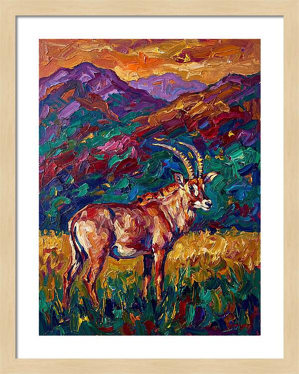 Roan Antelope Amidst Lush Scenery