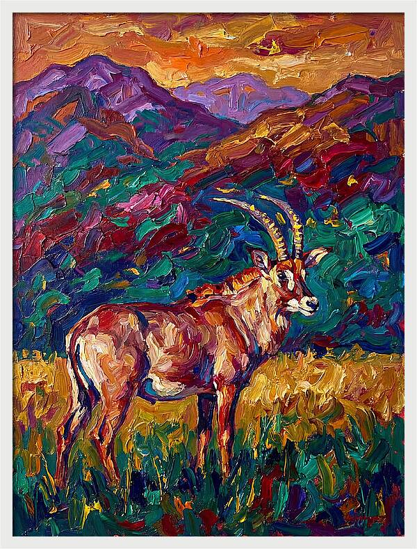 Roan Antelope Amidst Lush Scenery