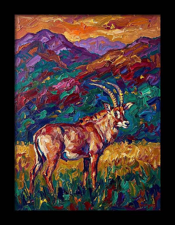 Roan Antelope Amidst Lush Scenery
