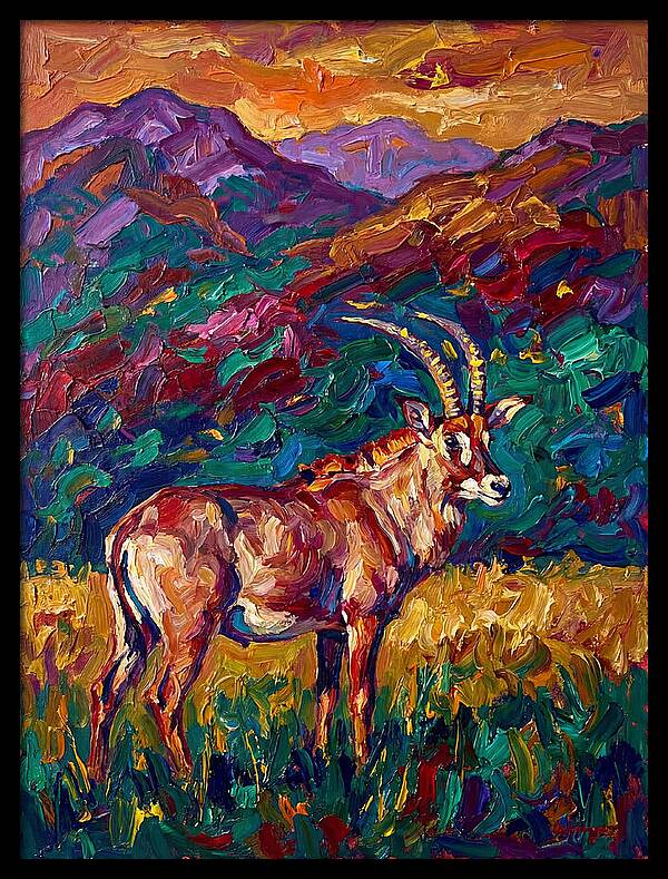 Roan Antelope Amidst Lush Scenery