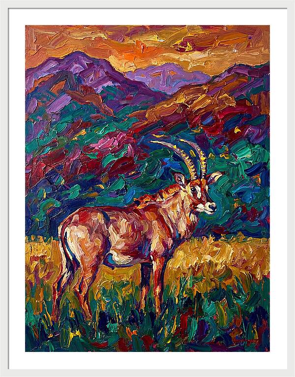 Roan Antelope Amidst Lush Scenery