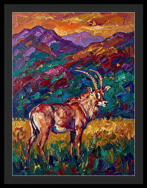Roan Antelope Amidst Lush Scenery