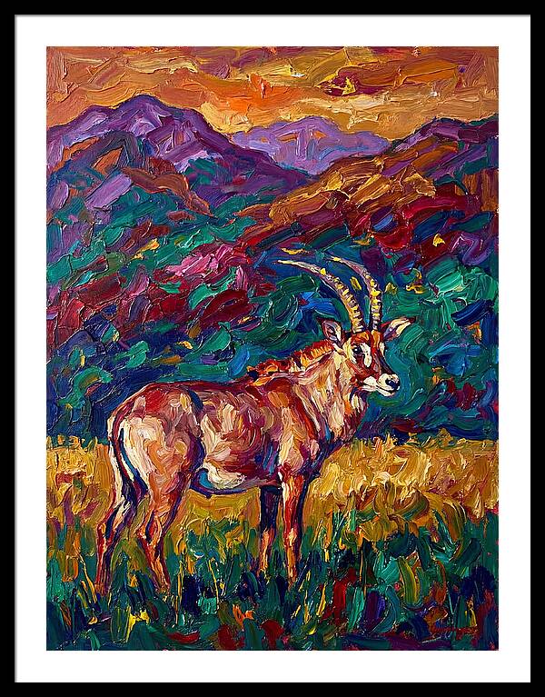 Roan Antelope Amidst Lush Scenery