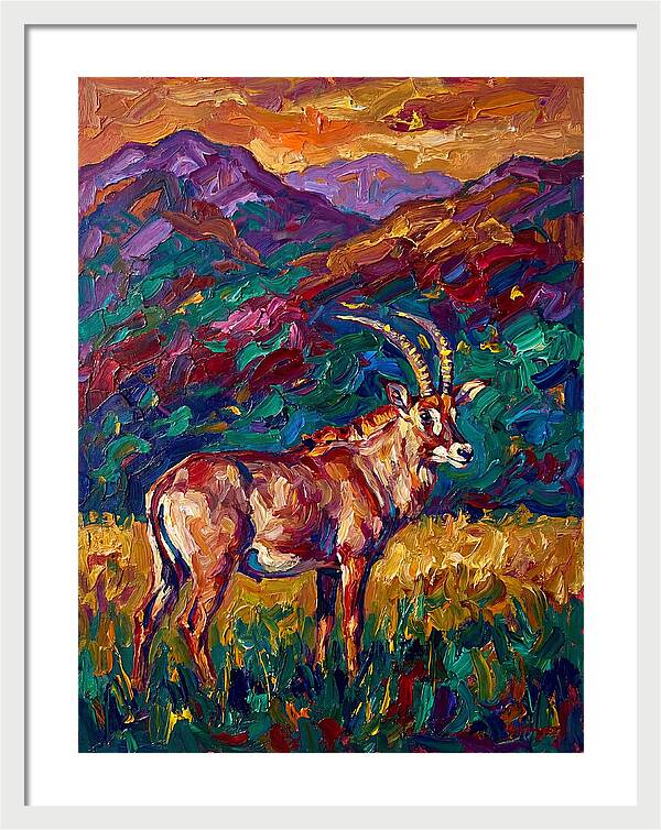 Roan Antelope Amidst Lush Scenery