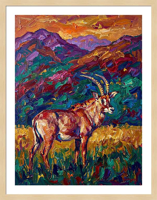 Roan Antelope Amidst Lush Scenery