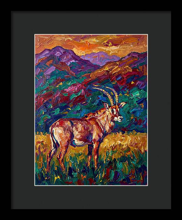 Roan Antelope Amidst Lush Scenery