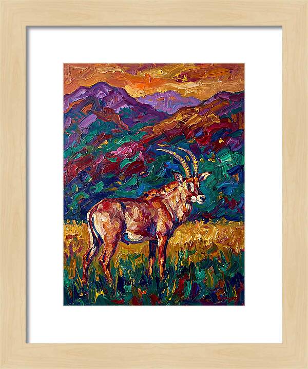 Roan Antelope Amidst Lush Scenery