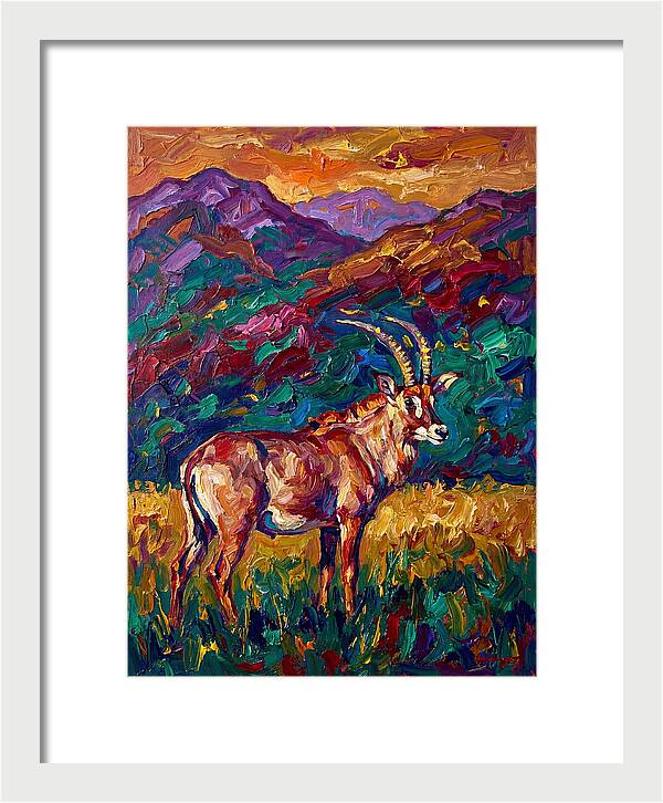 Roan Antelope Amidst Lush Scenery