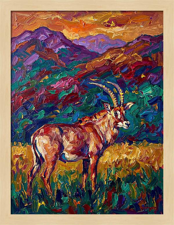 Roan Antelope Amidst Lush Scenery