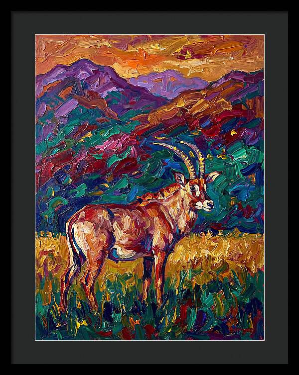 Roan Antelope Amidst Lush Scenery