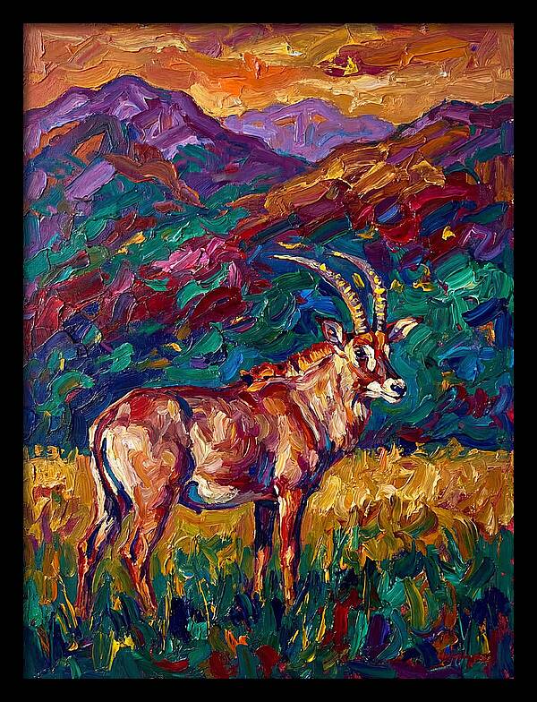 Roan Antelope Amidst Lush Scenery