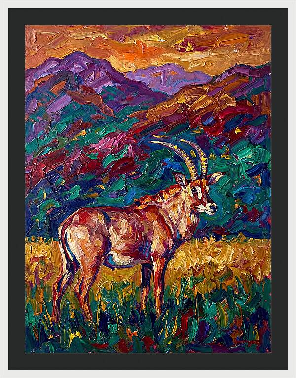 Roan Antelope Amidst Lush Scenery