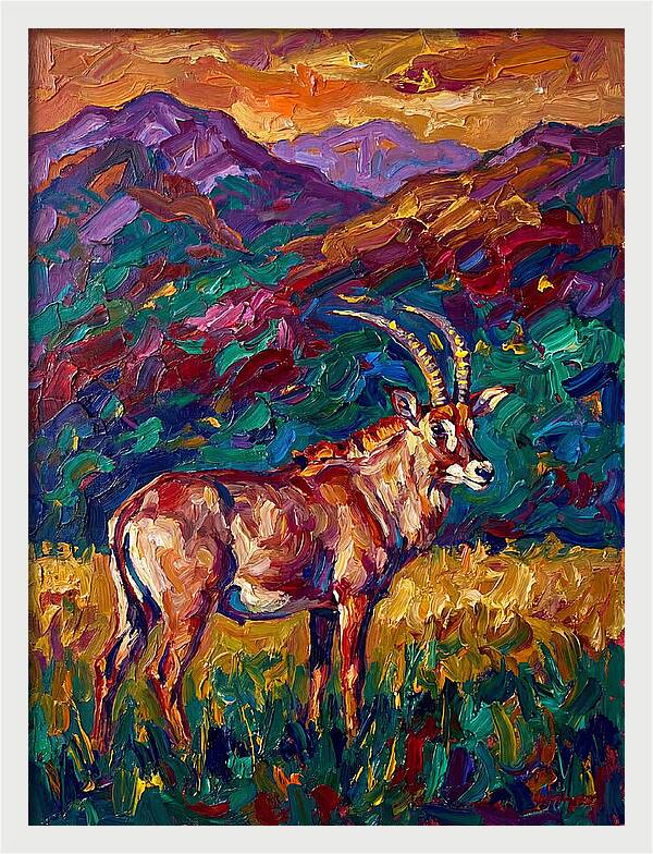 Roan Antelope Amidst Lush Scenery
