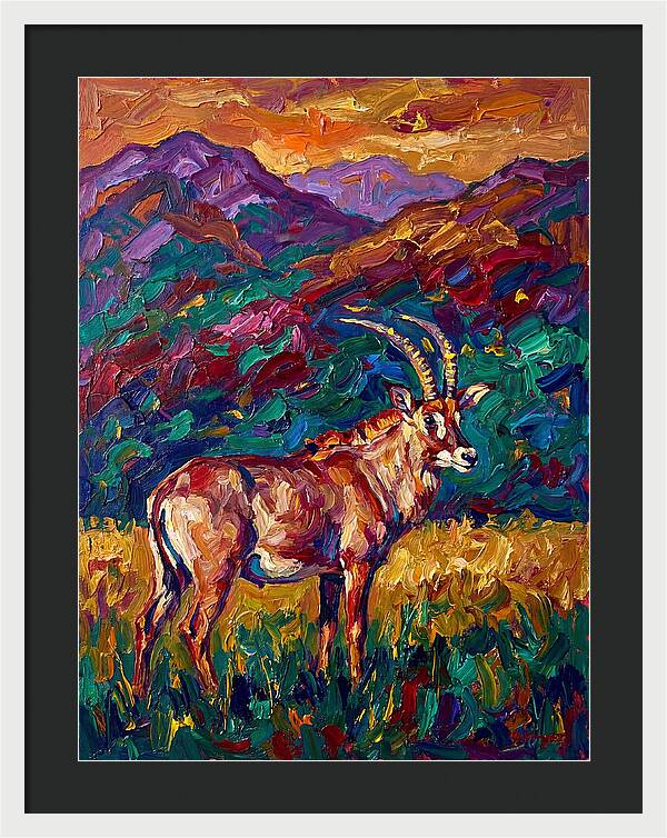 Roan Antelope Amidst Lush Scenery