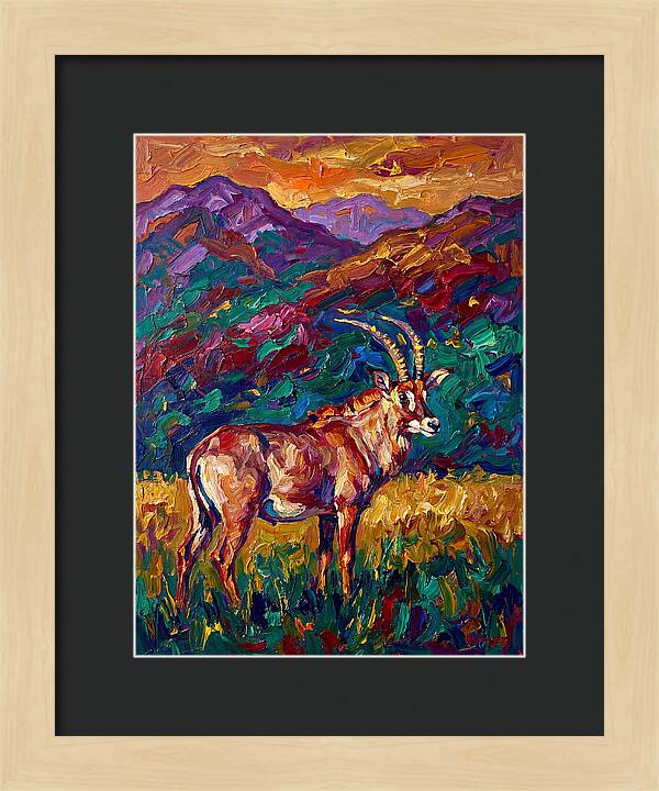 Roan Antelope Amidst Lush Scenery