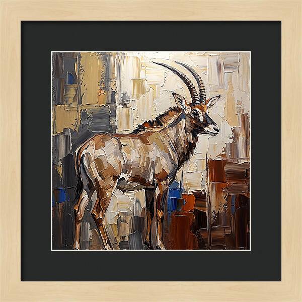 Roan Antelope In Palette Knife Style