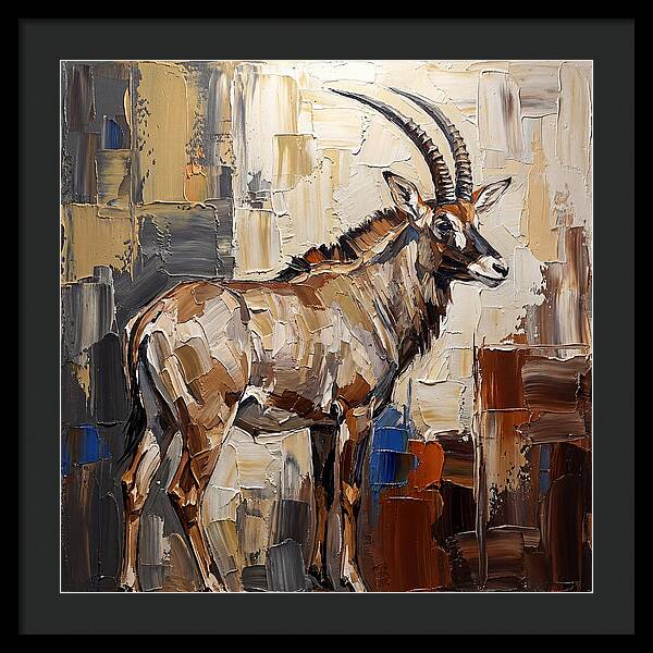 Roan Antelope In Palette Knife Style
