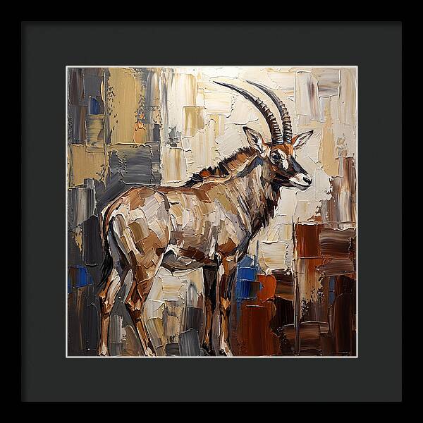 Roan Antelope In Palette Knife Style