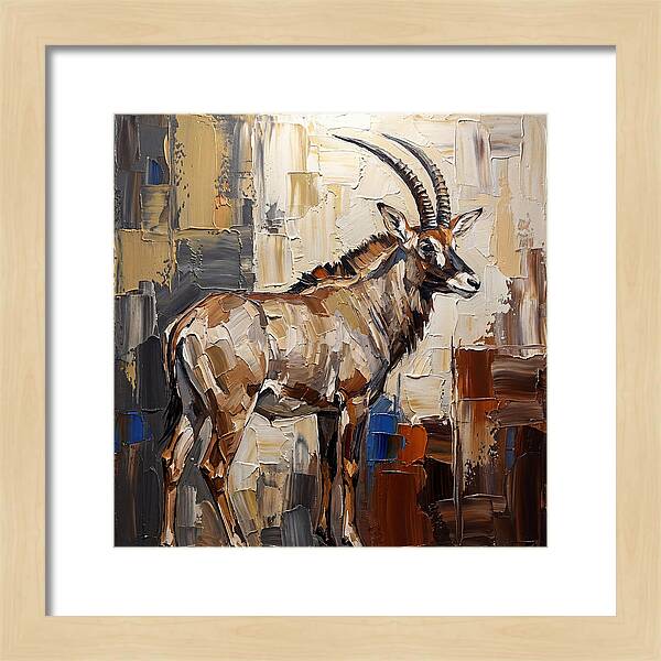 Roan Antelope In Palette Knife Style