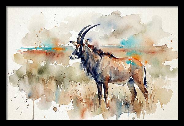 Roan Antelope Watercolor
