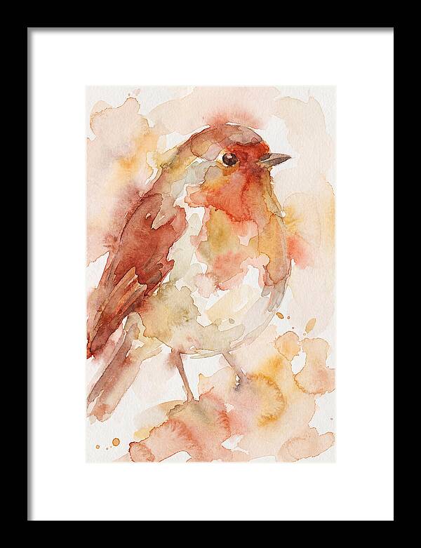 Robin In Watercolor Hues