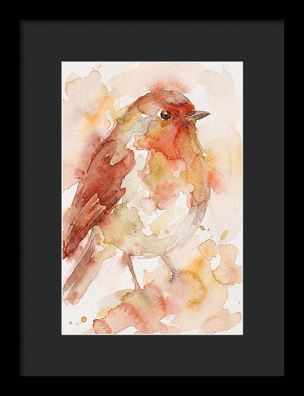 Robin In Watercolor Hues