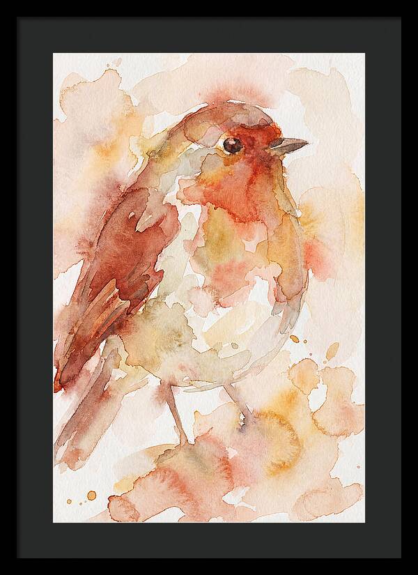 Robin In Watercolor Hues