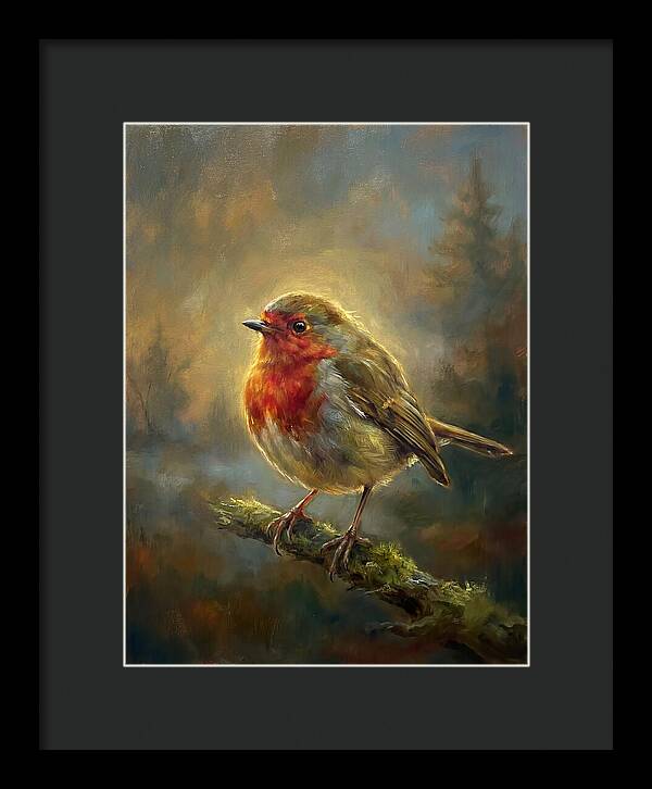 Robin Perched On A Branch