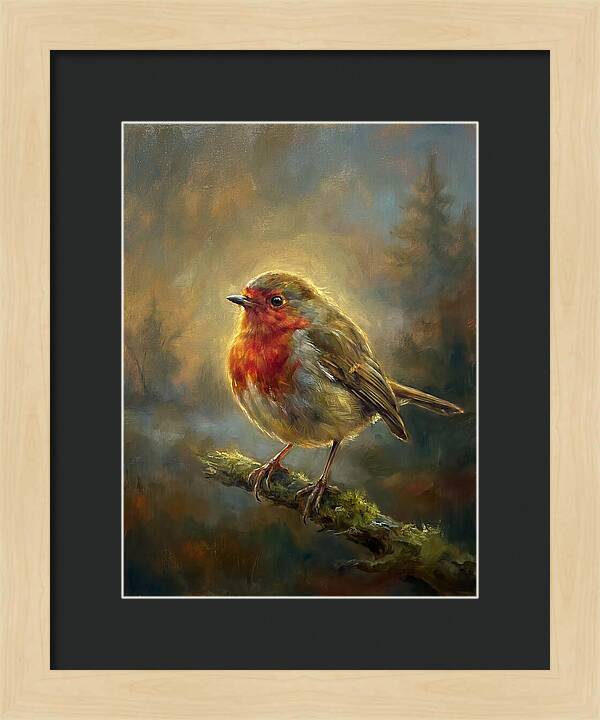 Robin Perched On A Branch