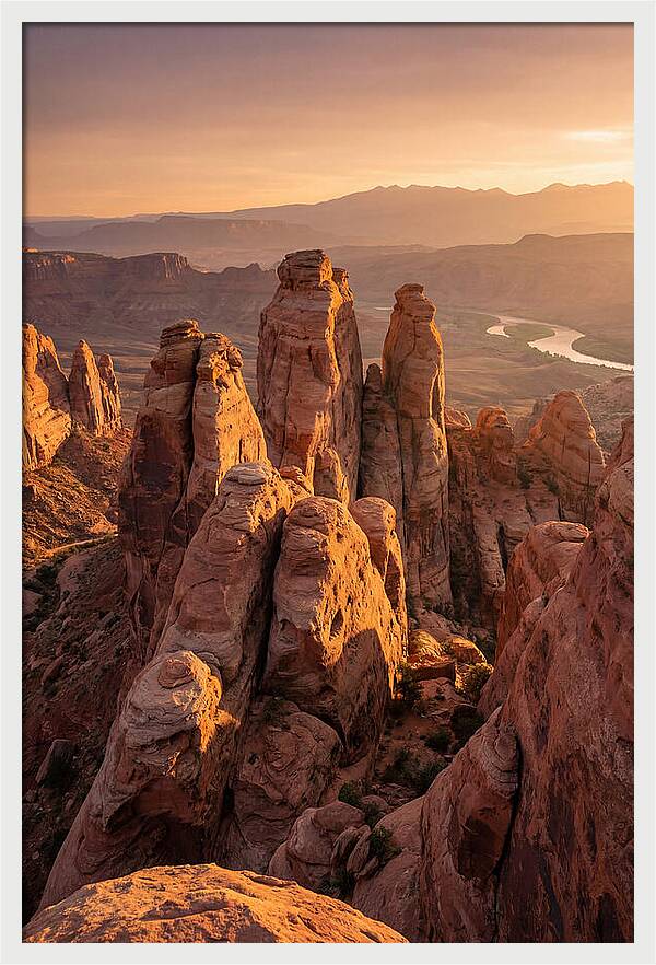 Rock City Formations At Sunset