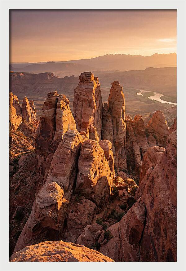 Rock City Formations At Sunset