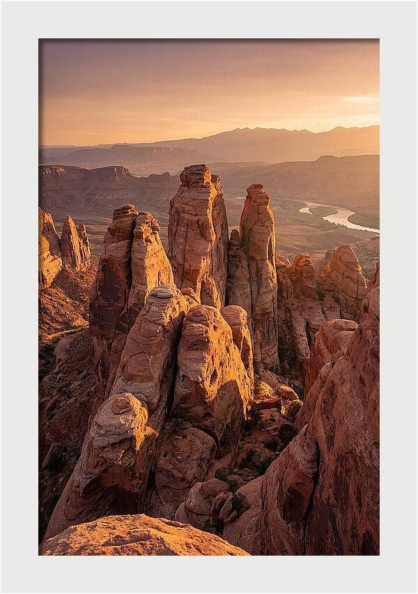 Rock City Formations At Sunset