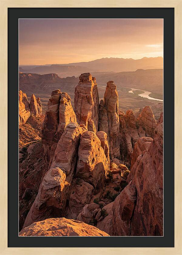 Rock City Formations At Sunset
