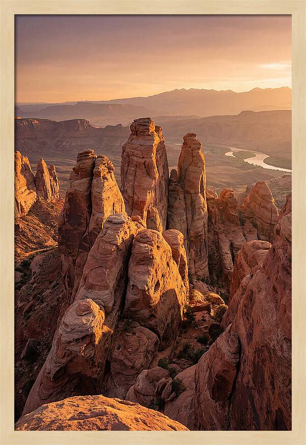Rock City Formations At Sunset