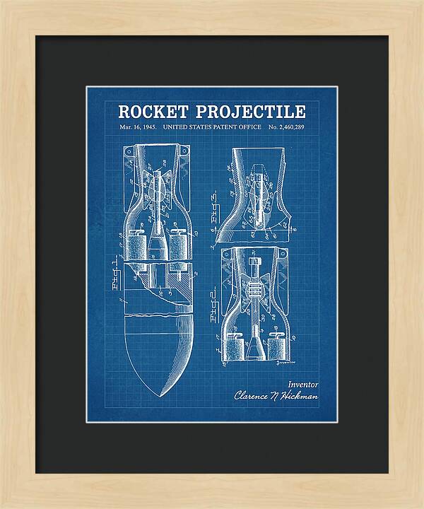 Rocket Projectile Blueprint Patent Us2460289