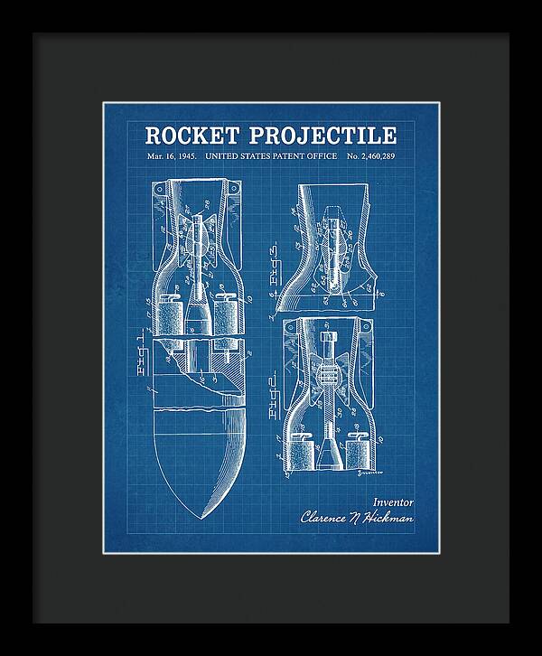Rocket Projectile Blueprint Patent Us2460289