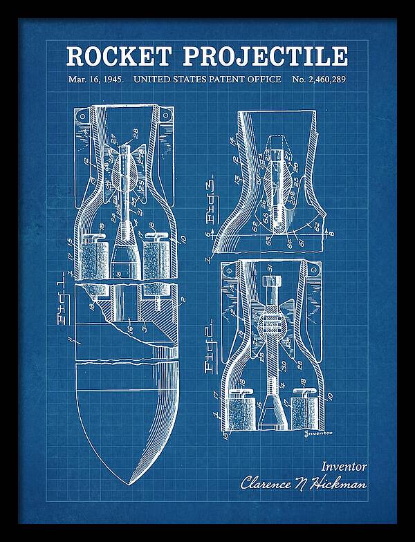 Rocket Projectile Blueprint Patent Us2460289