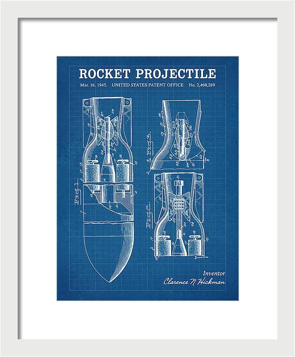 Rocket Projectile Blueprint Patent Us2460289