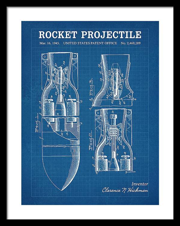 Rocket Projectile Blueprint Patent Us2460289