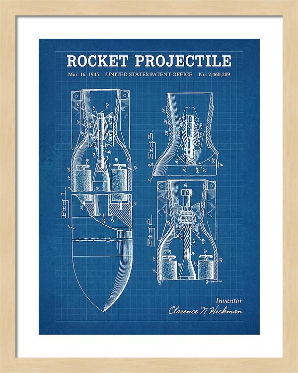 Rocket Projectile Blueprint Patent Us2460289