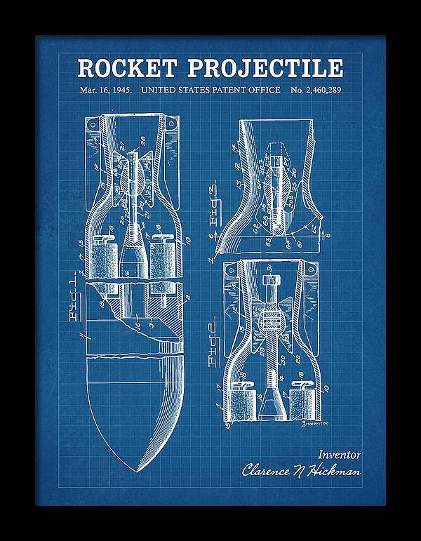 Rocket Projectile Blueprint Patent Us2460289