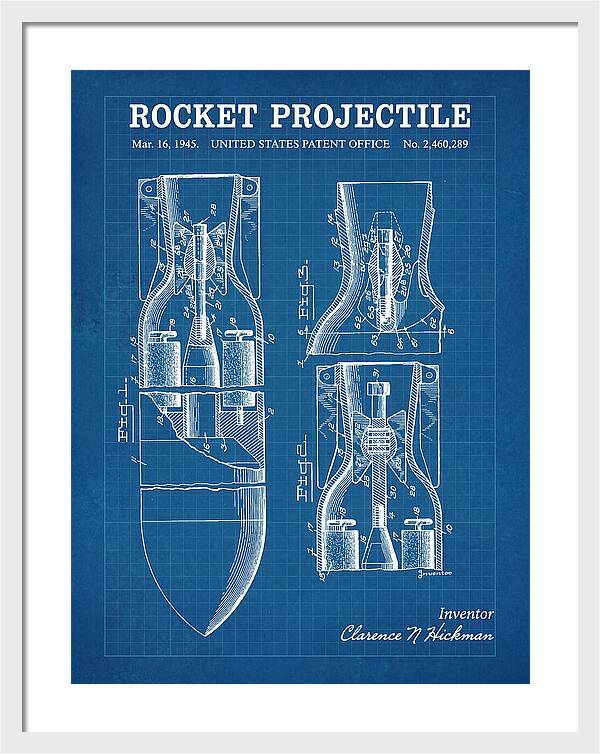 Rocket Projectile Blueprint Patent Us2460289