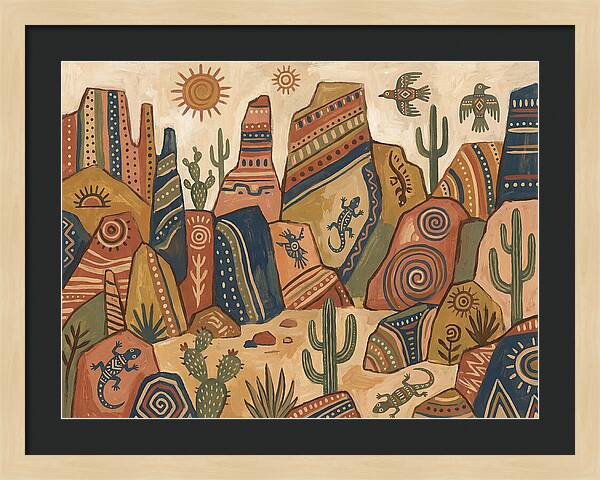 Rocky Desert Folk Art