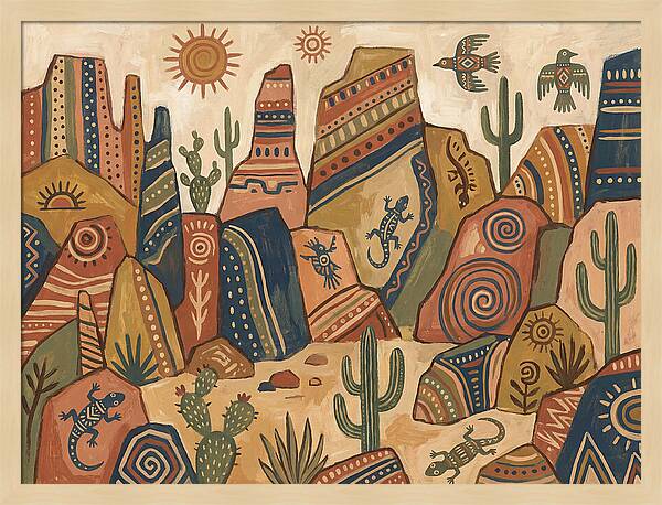 Rocky Desert Folk Art