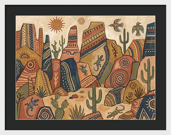 Rocky Desert Folk Art