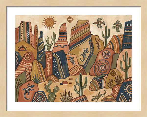Rocky Desert Folk Art